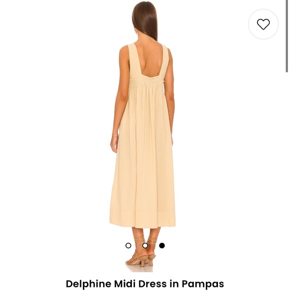 FREE PEOPLE | Delphine Midi Dress in Pampas - Picture 3 of 16